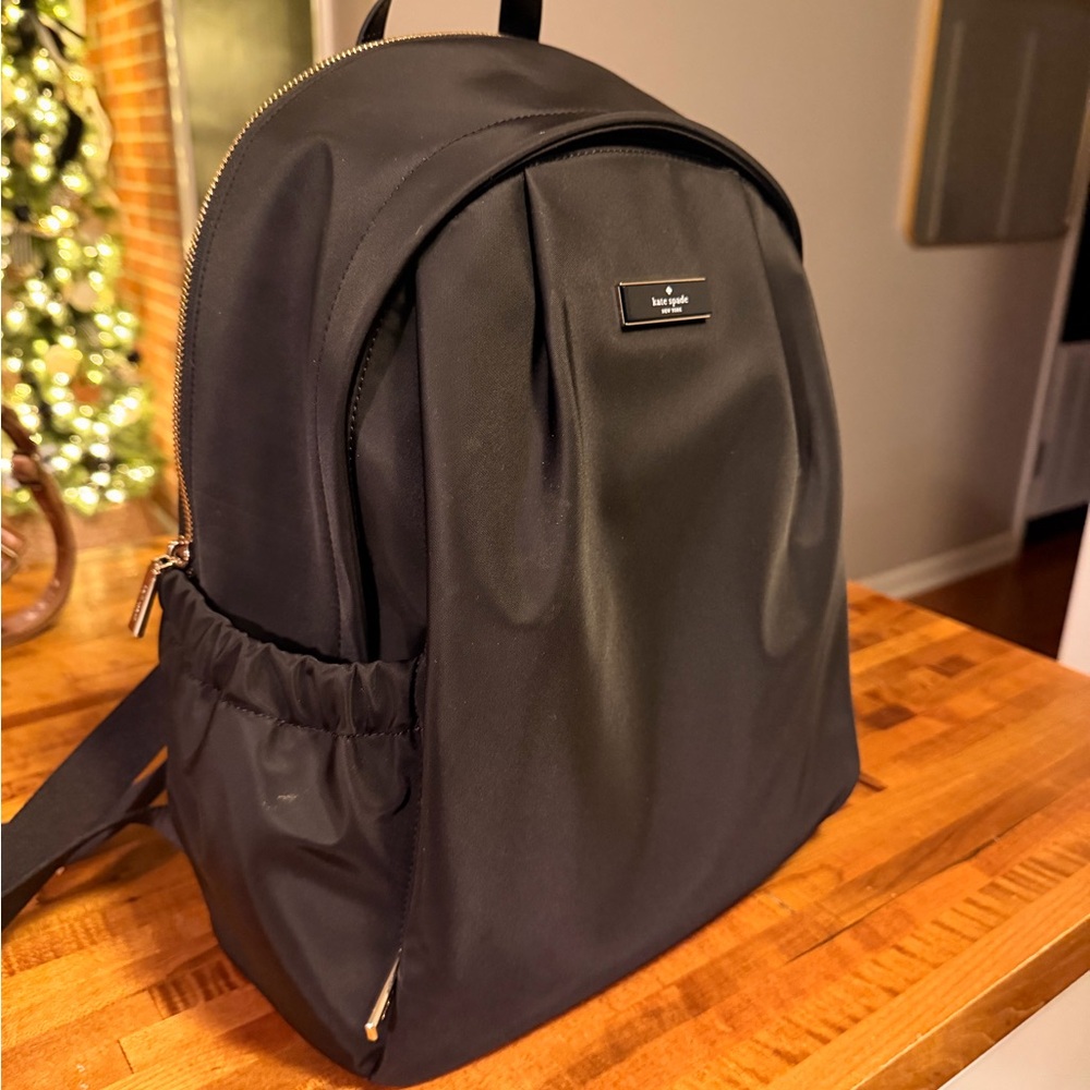 Kate Spade Black Nylon Backpack